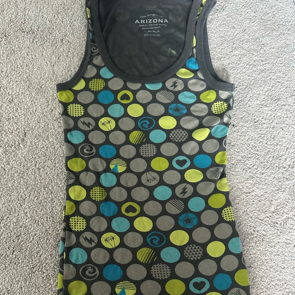 Colorful Polka Dot Tank Dress